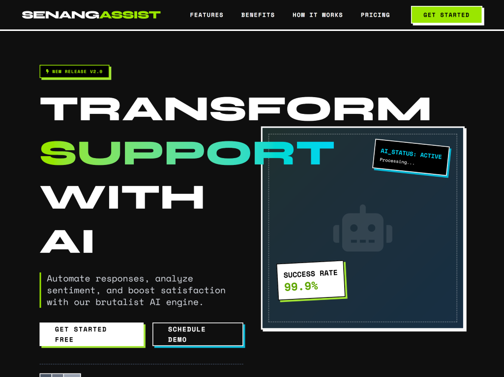 Tech Startup Bold Page